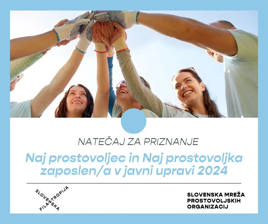 Naj prostovoljec in Naj prostovoljka v javni upravi za leto 2024