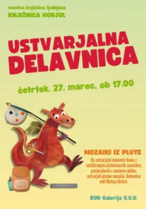 Ustvarjalna delavnica MOZAIKI IZ PLUTE – KUD Galerija C.C.U