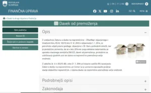 Obvestilo – davek od premoženja