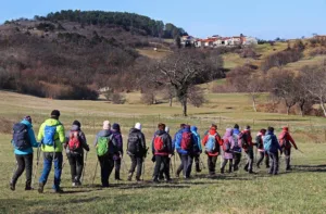 Februarski pohod Sončkov na Vrheh nad zgornjo Vipavsko dolino
