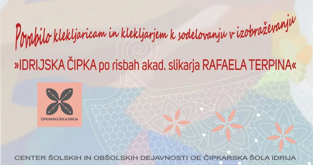 Idrijska čipka po risbah akad. slikarja Rafaela Terpina