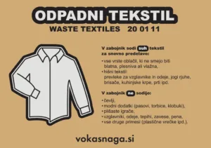 Zbiranje in ravnanje z odpadnim tekstilom v zbirnih centrih