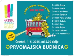Jubilejna 10. Prvomajska budnica z Godbo DPG – VABLJENI!