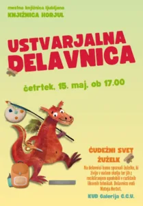 Ustvarjalna delavnica ČUDEŽNI SVET ŽUŽELK- KUD Galerija C.C.U