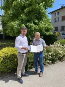Priznanje srebrni grb 2025 Janezu Kušarju