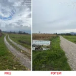 Urejanje poljskih poti v KS Verd v letu 2025