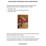 DU Vrzdenec vabi na delavnice izdelovanja cvetja iz krep papirja