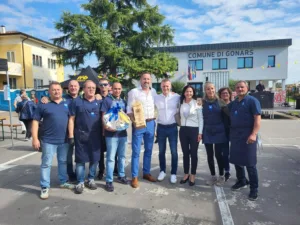 Župan Vrhnike na obisku v pobratenem mestu Gonars na tradicionalni prireditvi Festa d’autunno