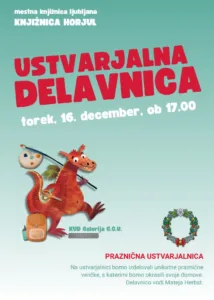 PRAZNIČNA USTVARJALNICA – KUD Galerija C.C.U