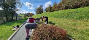 Šolski vrt si je nadel jesensko podobo