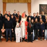 Sv. Miklavž obiskal godbenike na vajah