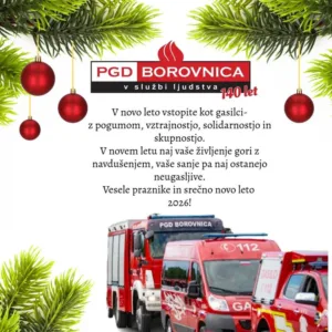 Voščilo PGD Borovnica