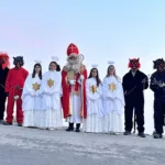 Miklavž obiskal otroke v Črnem Vrhu in okolici