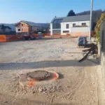 Gradnja parkirišča pri Zrimškovi hiši prehaja v zaključno fazo