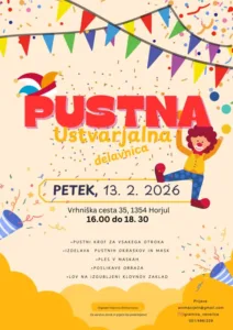 BREZPLAČNA PUSTNA USTVARJALNICA