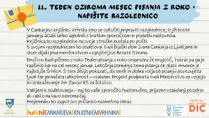 11. teden oziroma Mesec pisanja z roko – Napišite razglednico