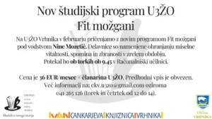 Nov študijski program U3ŽO – Fit možgani