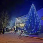 Prižig prazničnih lučk v Brezju