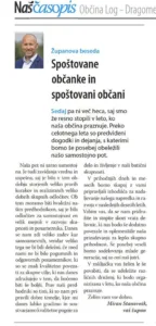 Opravičilo ob županovi kolumni