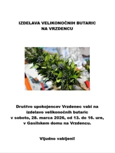 IZDELAVA VELIKONOČNIH BUTARIC NA VRZDENCU