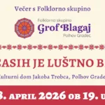 Večer s folklorno skupin Grof Blagaj