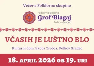 Večer s folklorno skupin Grof Blagaj
