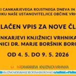 Brezplačen vpis v knjižnico - za NOVE člane