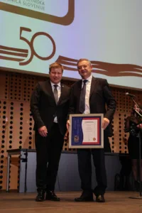 Najvišja priznanja Obrtno-podjetniške zbornice Slovenije Petru Grabnerju in Francu Leskovcu