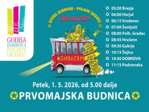 Prvomajska budnica z Godbo DPG – napovednik postankov