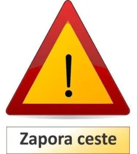 Delna zapora občinske javne poti JP 966231 – Cesta v Kajndol