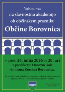 Vabilo na slavnostno akademijo ob občinskem prazniku