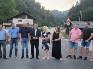 Otvoritev ceste v Potrebuježevem grabnu in plazu Rovt